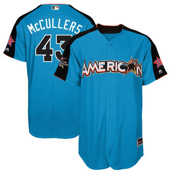 Men's American League Astros Lance McCullers Majestic Blue 2017 MLB All-Star Game Home Run Derby Player Jersey
