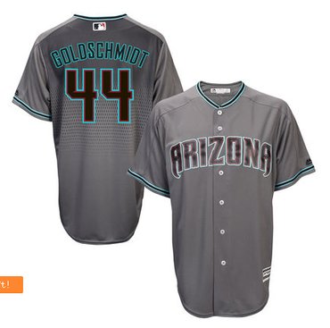 Men's Arizona Diamondbacks #44 Paul Goldschmidt Majestic Gray Road Cool Base Player Jersey