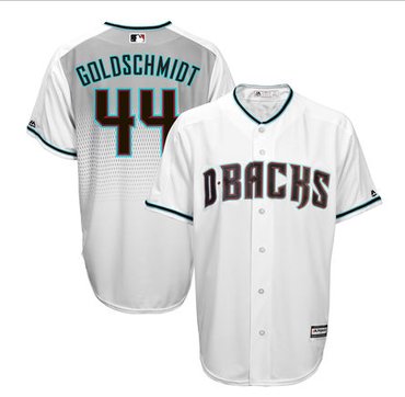 Men's Arizona Diamondbacks #44 Paul Goldschmidt Majestic White Home Cool Base Player Jersey