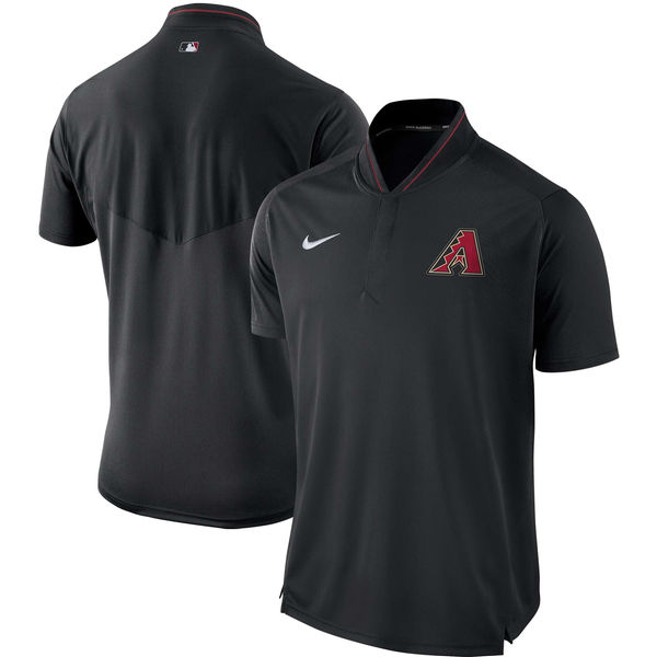 Men's Arizona Diamondbacks Nike Black Authentic Collection Elite Performance Polo
