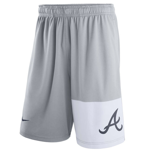Men's Atlanta Braves Nike Gray Dry Fly Shorts Men's Atlanta Braves Nike Gray Dry Fly Shorts