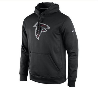 Men's Atlanta Falcons Nike Black Practice Performance Pullover Hoodie