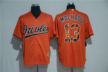 Men's Baltimore Orioles #13 Manny Machado Majestic Orange?2017 Color Printing Cool Base Jersey Men's Baltimore Orioles #13 Manny Machado Majestic Orange?2017 Color Printing Cool Base Jersey