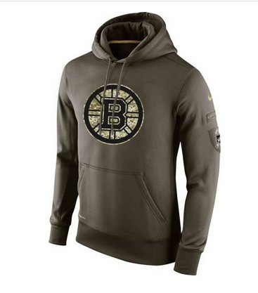 Men's Boston Bruins Nike Salute To Service NHL Hoodie