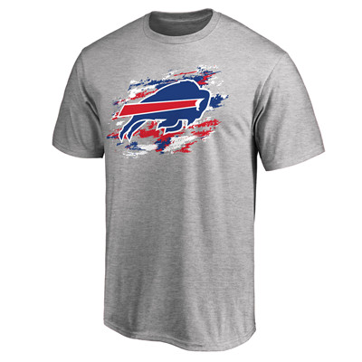 Men's Buffalo Bills NFL Pro Line Heathered Gray True Color T-Shirt