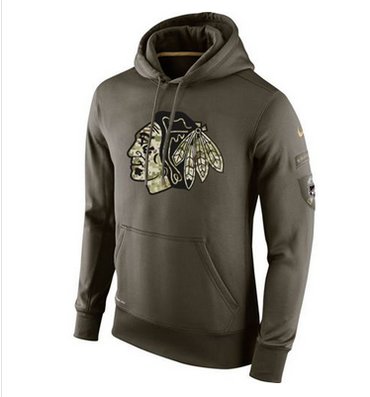 Men's Chicago Blackhawks Nike Salute To Service NHL Hoodie