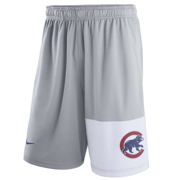 Men's Chicago Cubs Nike Gray Dry Fly Shorts Men's Chicago Cubs Nike Gray Dry Fly Shorts