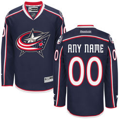 Men's Columbus Blue Jackets Reebok Navy Premier Home Custom Jersey