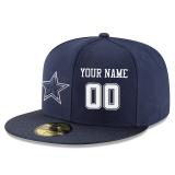 Men's Dallas Cowboys Nave Custom On-Field 59FIFTY Structured Fitted Hat