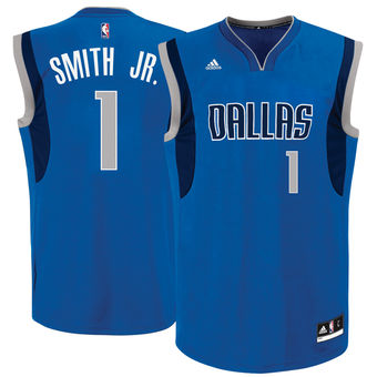 Men's Dallas Mavericks Dennis Smith Jr. adidas Blue 2017 NBA Draft #1 Pick Replica Jersey