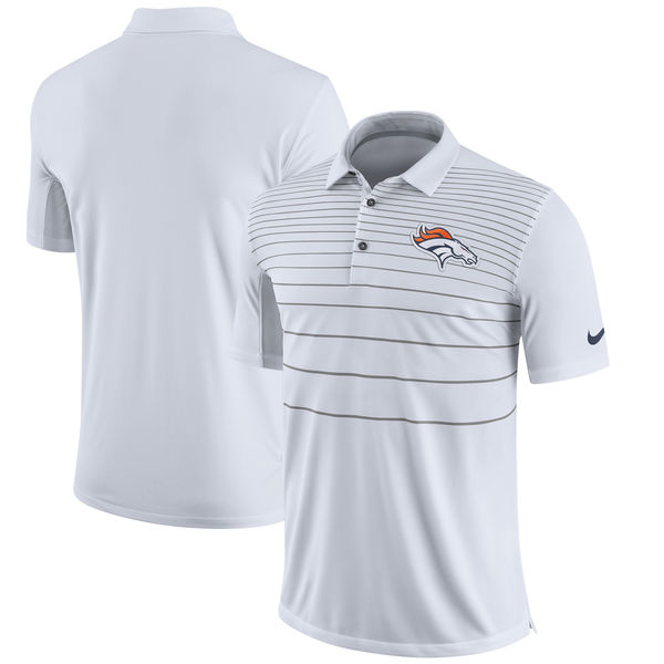 Men's Denver Broncos Nike White Early Season Polo
