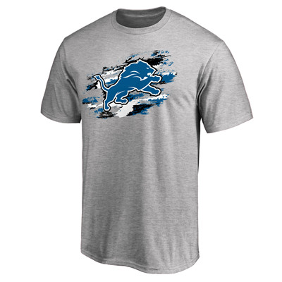 Men's Detroit Lions NFL Pro Line Heathered Gray True Color T-Shirt
