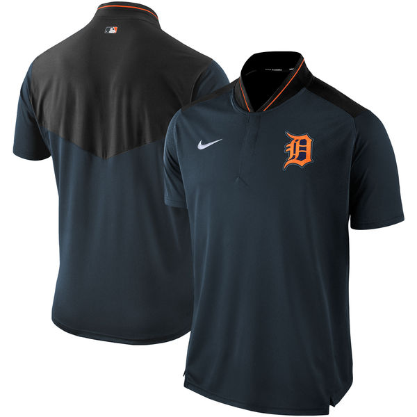 Men's Detroit Tigers Nike Navy Authentic Collection Elite Performance Polo
