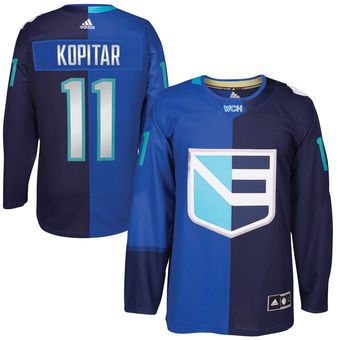 Men's Europe Hockey Anze Kopitar adidas Royal World Cup of Hockey 2016 Premier Player Jersey