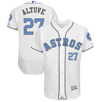 Men's Houston Astros Jose Altuve Majestic White Father's Day FlexBase Jersey Men's Houston Astros Jose Altuve Majestic White Father's Day FlexBase Jersey