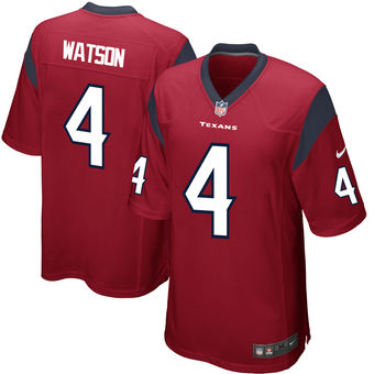 Men's Houston Texans Deshaun Watson Nike Red 2017 Draft Pick Game Jersey Men's Houston Texans Deshaun Watson Nike Red 2017 Draft Pick Game Jersey