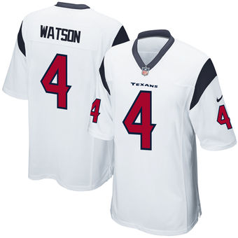 Men's Houston Texans Deshaun Watson Nike White 2017 Draft Pick Game Jersey Men's Houston Texans Deshaun Watson Nike White 2017 Draft Pick Game Jersey