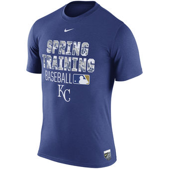 Men's Kansas City Royals Nike Royal 2016 Authentic Collection Legend Team Issue Spring Training Performance T-Shirt