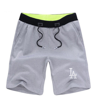 Men's Los Angeles Dodgers Team Logo Grey Baseball Shorts Men's Los Angeles Dodgers Team Logo Grey Baseball Shorts