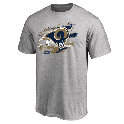 Men's Los Angeles Rams NFL Pro Line Heathered Gray True Color T-Shirt Men's Los Angeles Rams NFL Pro Line Heathered Gray True Color T-Shirt