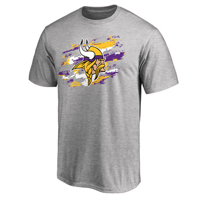 Men's Minnesota Vikings NFL Pro Line Heathered Gray True Color T-Shirt