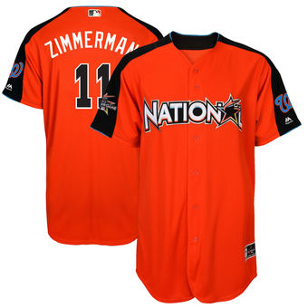 Men's National League Nationals Ryan Zimmerman Majestic Orange 2017 MLB All-Star Game Home Run Derby Player Jersey Men's National League Nationals Ryan Zimmerman Majestic Orange 2017 MLB All-Star Game Home Run Derby Player Jersey