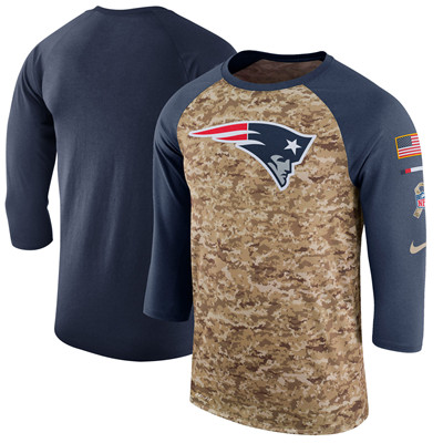 Men's New England Patriots Nike Camo Navy Salute to Service Sideline Legend Performance Three-Quarter Sleeve T-Shirt Men's New England Patriots Nike Camo Navy Salute to Service Sideline Legend Performance Three-Quarter Sleeve T-Shirt