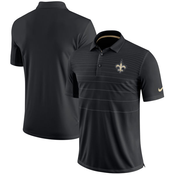 Men's New Orleans Saints Nike Black Early Season Polo Men's New Orleans Saints Nike Black Early Season Polo