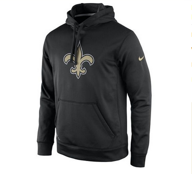 Men's New Orleans Saints Nike Black Practice Performance Pullover Hoodie