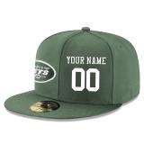 Men's New York Jets  Green Custom On-Field 59FIFTY Structured Fitted Hat
