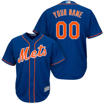 Men's New York Mets Majestic Royal Cool Base Custom Jersey