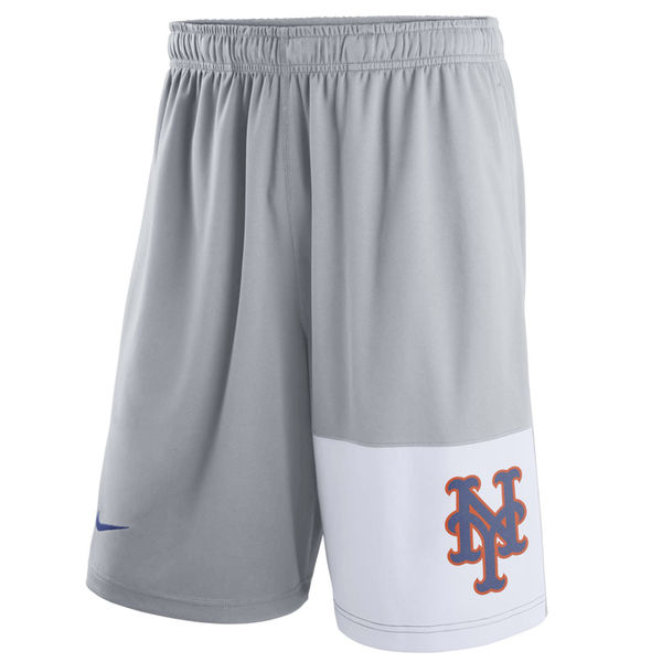 Men's New York Mets Nike Gray Dry Fly Shorts Men's New York Mets Nike Gray Dry Fly Shorts