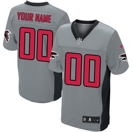 Men's Nike Atlanta Falcons Customized Limited Grey Shadow NFL Jersey