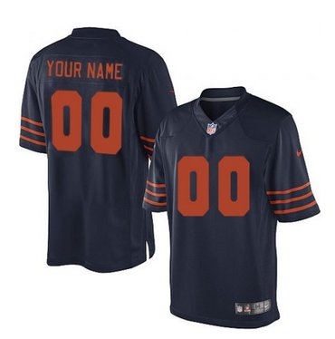 Men's Nike Chicago Bears Customized Limited Blue 1940s Throwback Alternate NFL Jersey