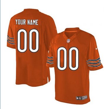 Men's Nike Chicago Bears Customized Limited Orange Alternate NFL Jersey