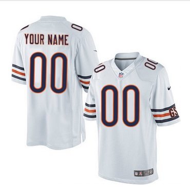 Men's Nike Chicago Bears Customized Limited White NFL Jersey