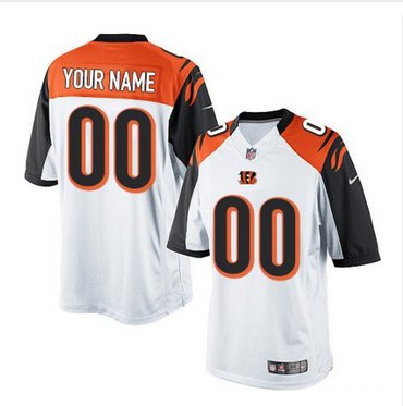 Men's Nike Cincinnati Bengals Customized Limited White NFL Jersey