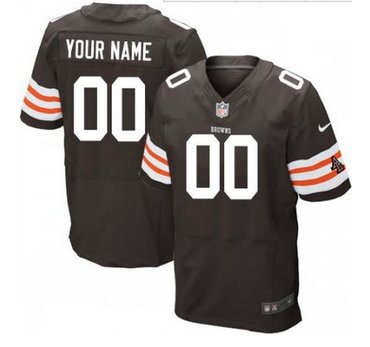 Men's Nike Cleveland Browns Customized Elite Brown Team Color NFL Jersey