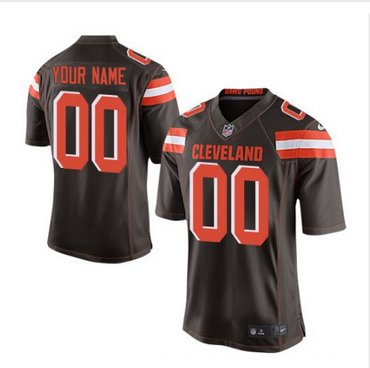 Men's Nike Cleveland Browns Customized Limited Brown Team Color NFL Jersey