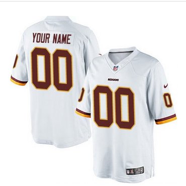 Men's Nike Washington Redskins Customized Limited White NFL Jersey