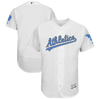 Men's Oakland Athletics Majestic White Father's Day FlexBase Team Jersey Men's Oakland Athletics Majestic White Father's Day FlexBase Team Jersey