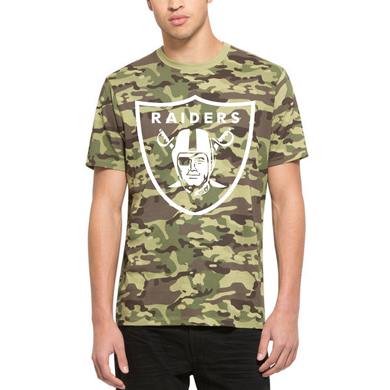 Men's Oakland Raiders '47 Camo Alpha T-Shirt Men's Oakland Raiders '47 Camo Alpha T-Shirt