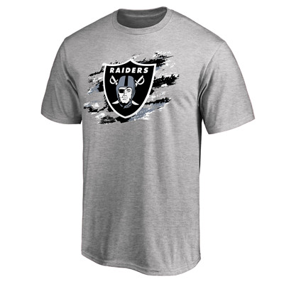 Men's Oakland Raiders NFL Pro Line Heathered Gray True Color T-Shirt