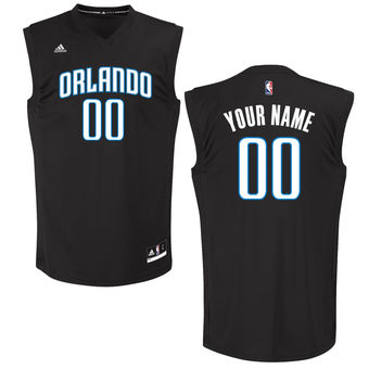 Men's Orlando Magic adidas Black Custom Chase Jersey