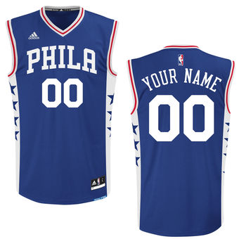 Men's Philadelphia 76ers adidas Royal 2015 Custom Replica Road Jersey Men's Philadelphia 76ers adidas Royal 2015 Custom Replica Road Jersey