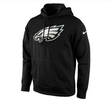 Men's Philadelphia Eagles Nike Black KO Logo Essential Hoodie