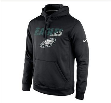 Men's Philadelphia Eagles Nike Black Kick Off Staff Performance Pullover Hoodie