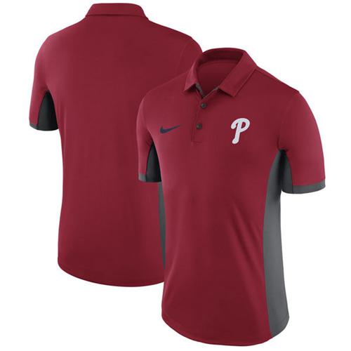 Men's Philadelphia Phillies Nike Red Franchise Polo Men's Philadelphia Phillies Nike Red Franchise Polo