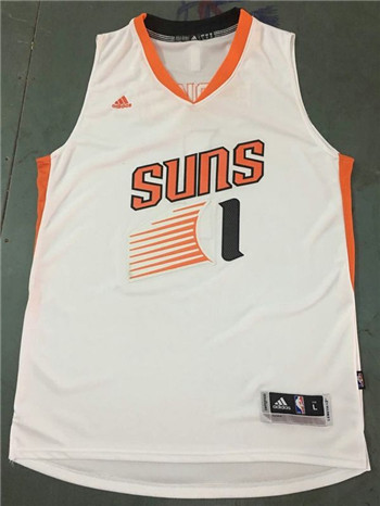 Men's Phoenix Suns Booker adidas White Player Swingman Home Jersey