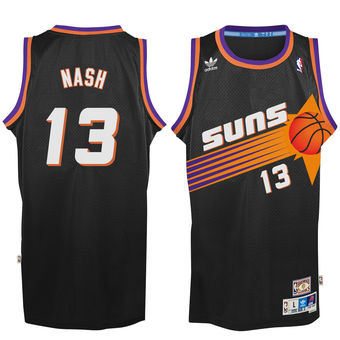 Men's Phoenix Suns Steve Nash adidas Black Hardwood Classic Swingman Jersey
